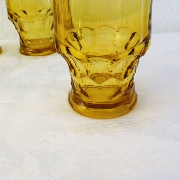 Midcentury Viking Moser Honey Shaded Tumblers, Set of 5 - Picture 3 of 4